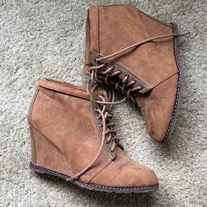 Pull and Bear wedge boots.